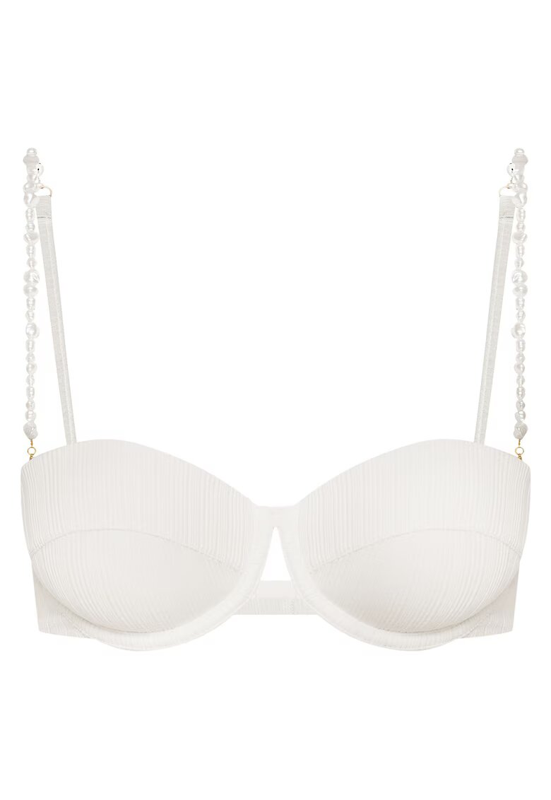 Esotiq Sutien de baie tip push-up Alb Pearl - Alb