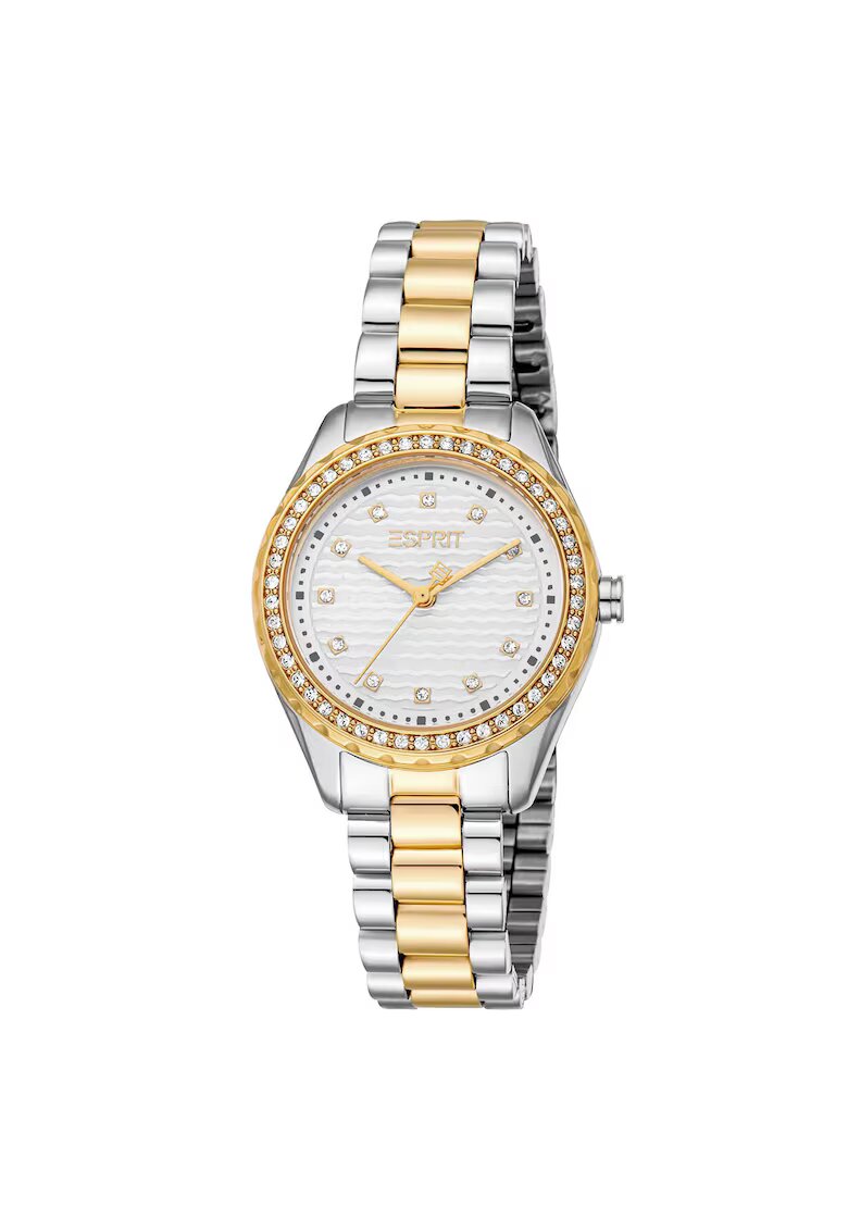 Esprit Ceas dama model ES1L452M0055 - carcasa otel 30mm - curea aurie - mecanism quartz