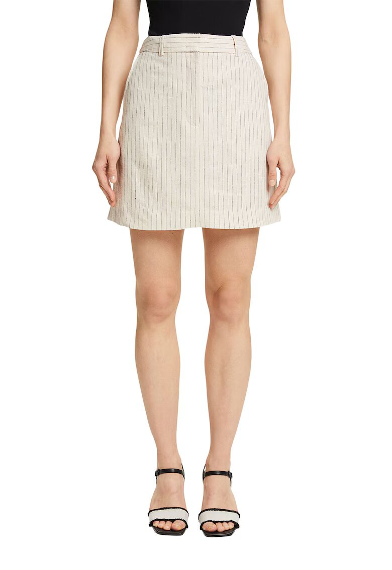 Esprit Fusta mini in dungi - Alb fildes