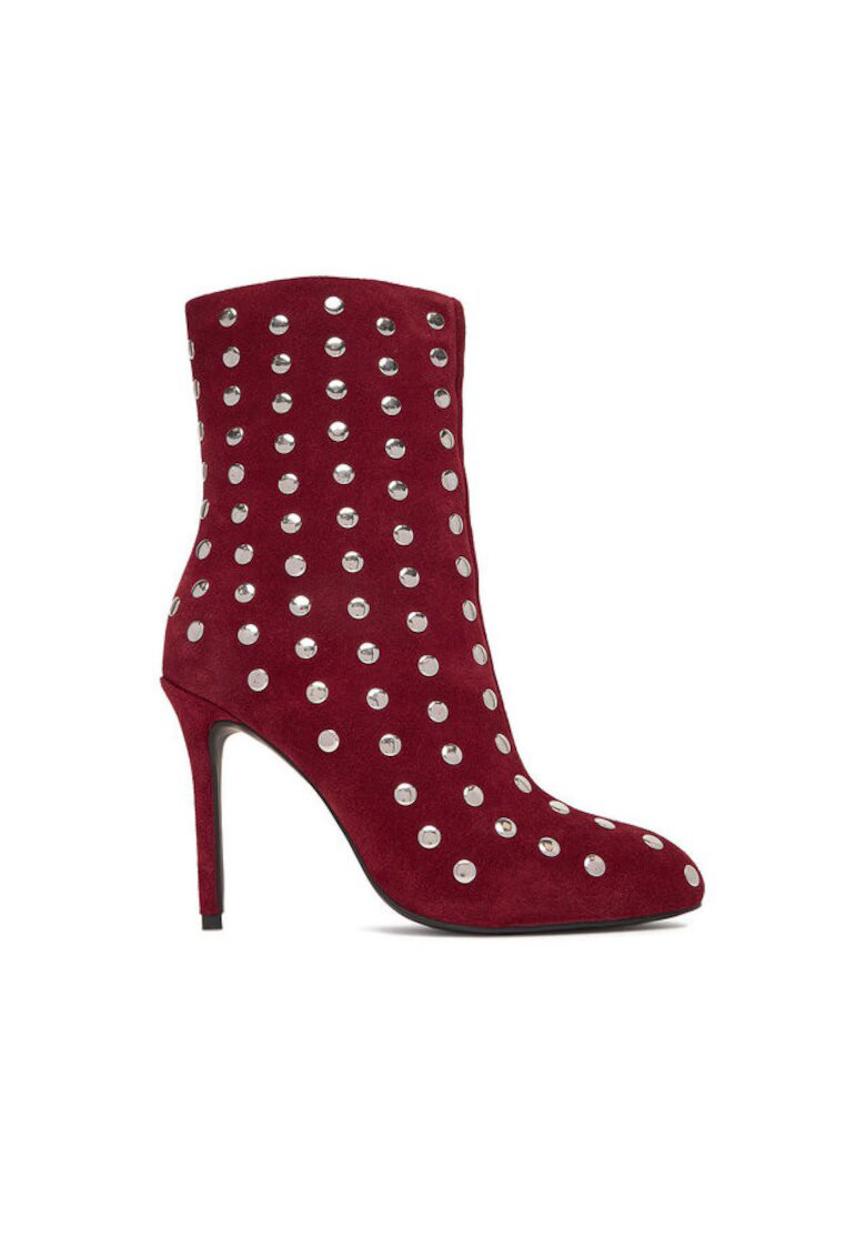 Eva Minge Botine dama Piele naturala - Bordeaux - Visiniu