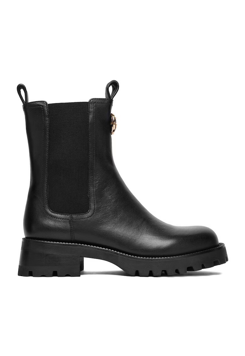 Eva Minge Botine dama piele naturala negru - Negru