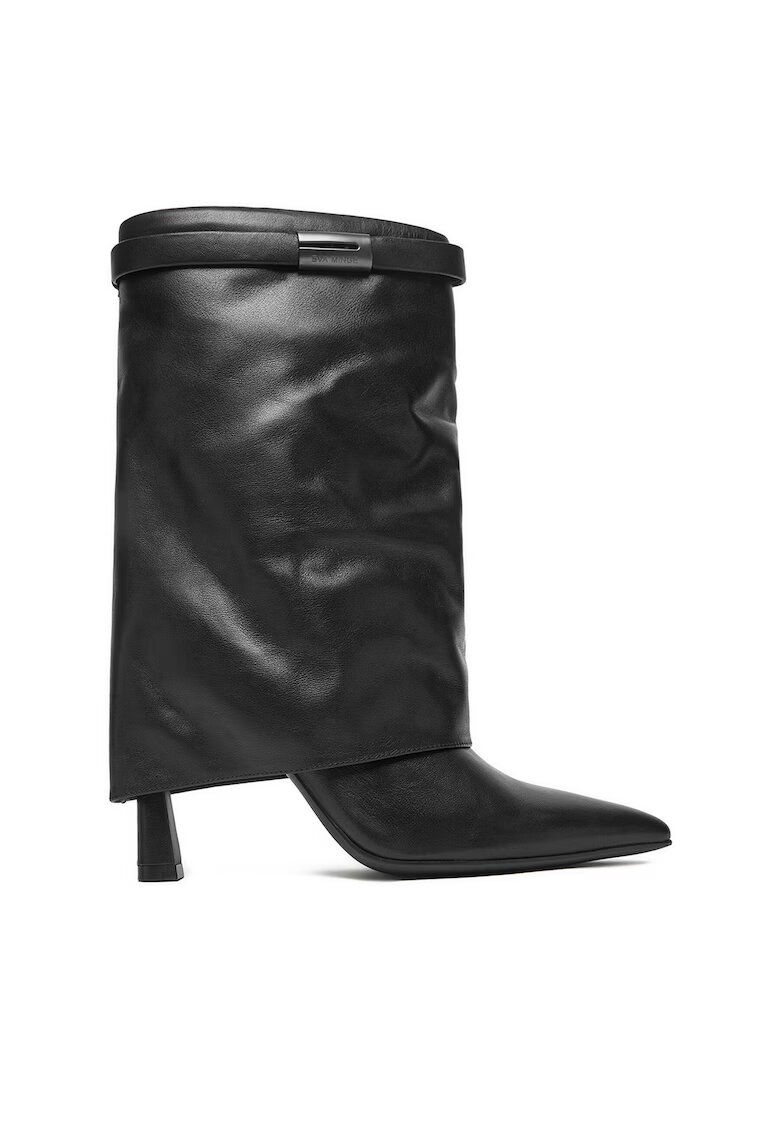 Eva Minge Botine - din piele naturala - negre