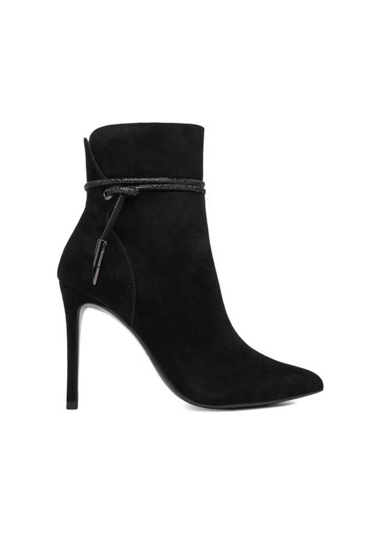 Eva Minge Botine - piele naturala - negru - Negru