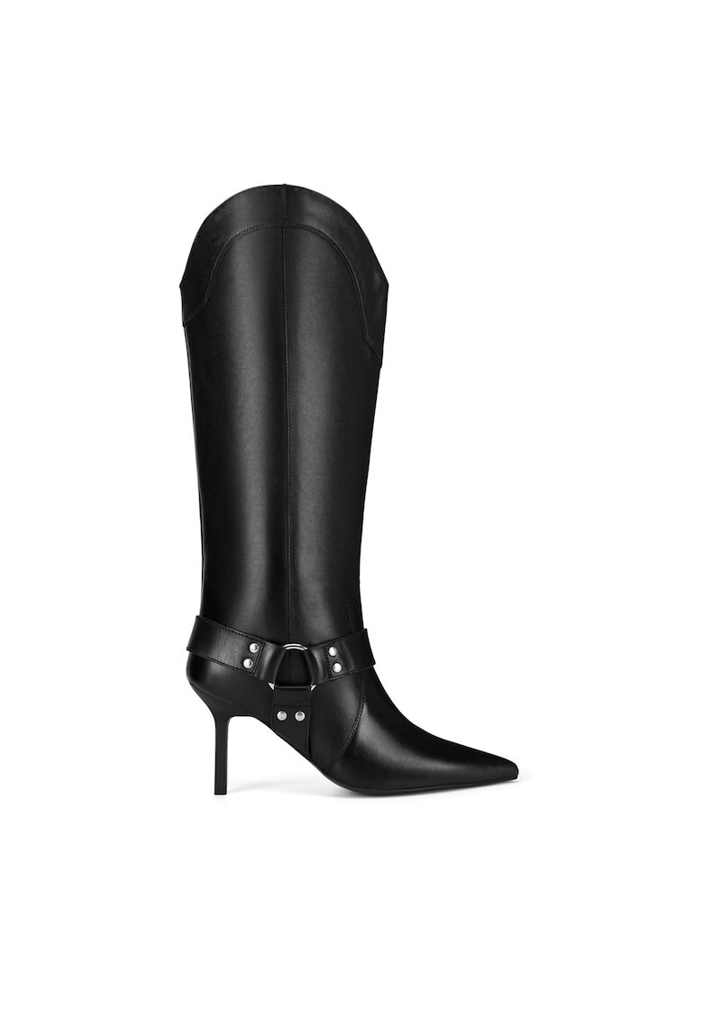 Eva Minge Cizme dama - AZIZA-115832 - piele naturala - negru