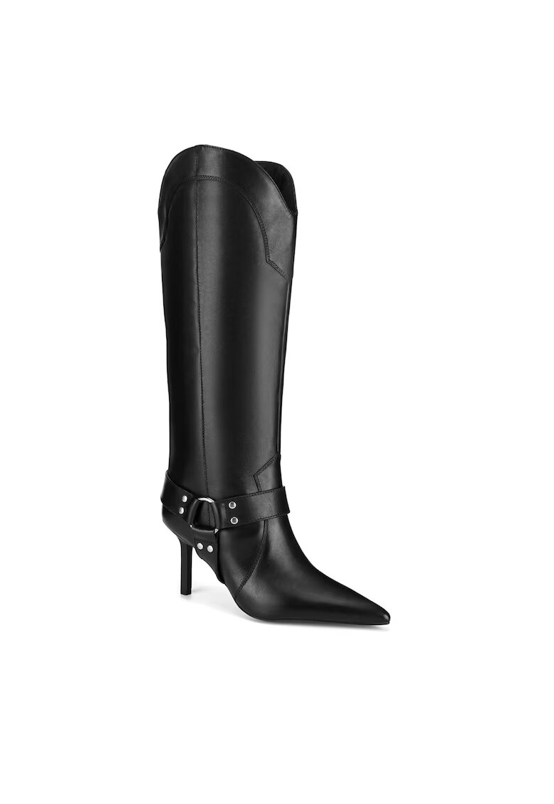 Eva Minge Cizme dama - piele naturala - negre