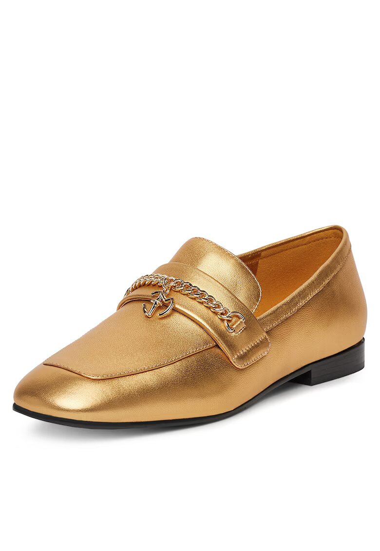 Eva Minge Mocasini dama - auriu - piele naturala - CYNIA-LT2513-37
