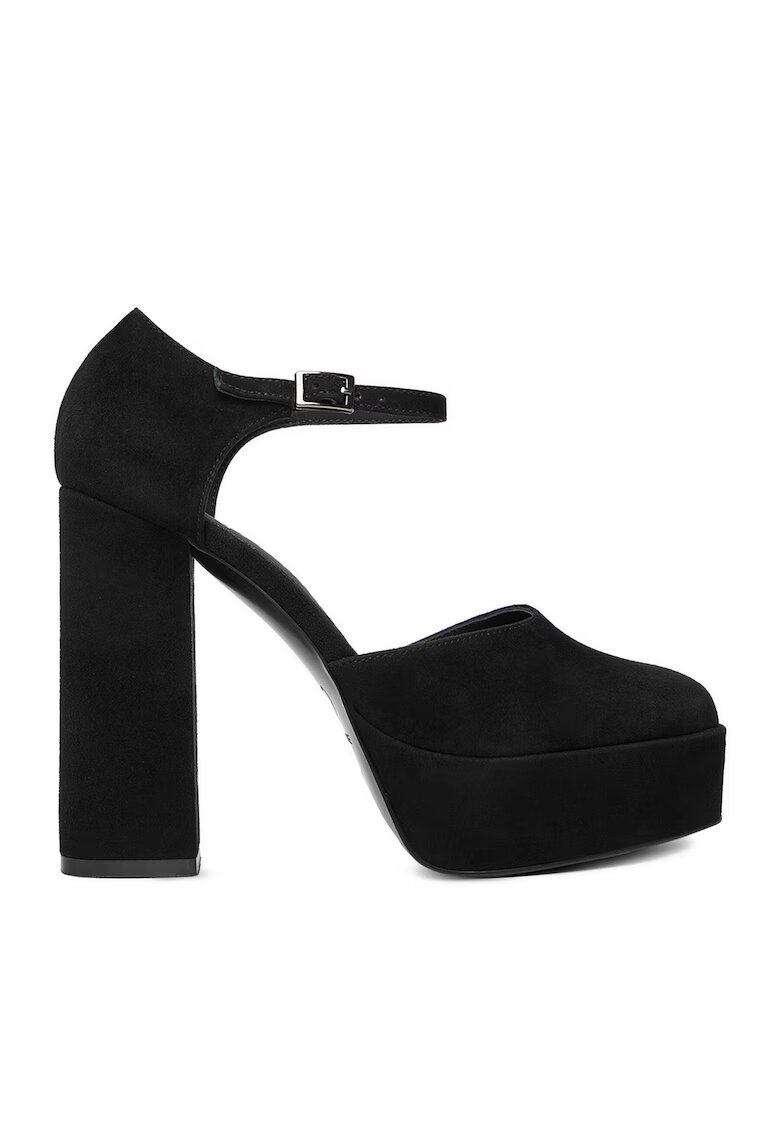 Eva Minge Pantofi dama - toc - piele naturala - negru