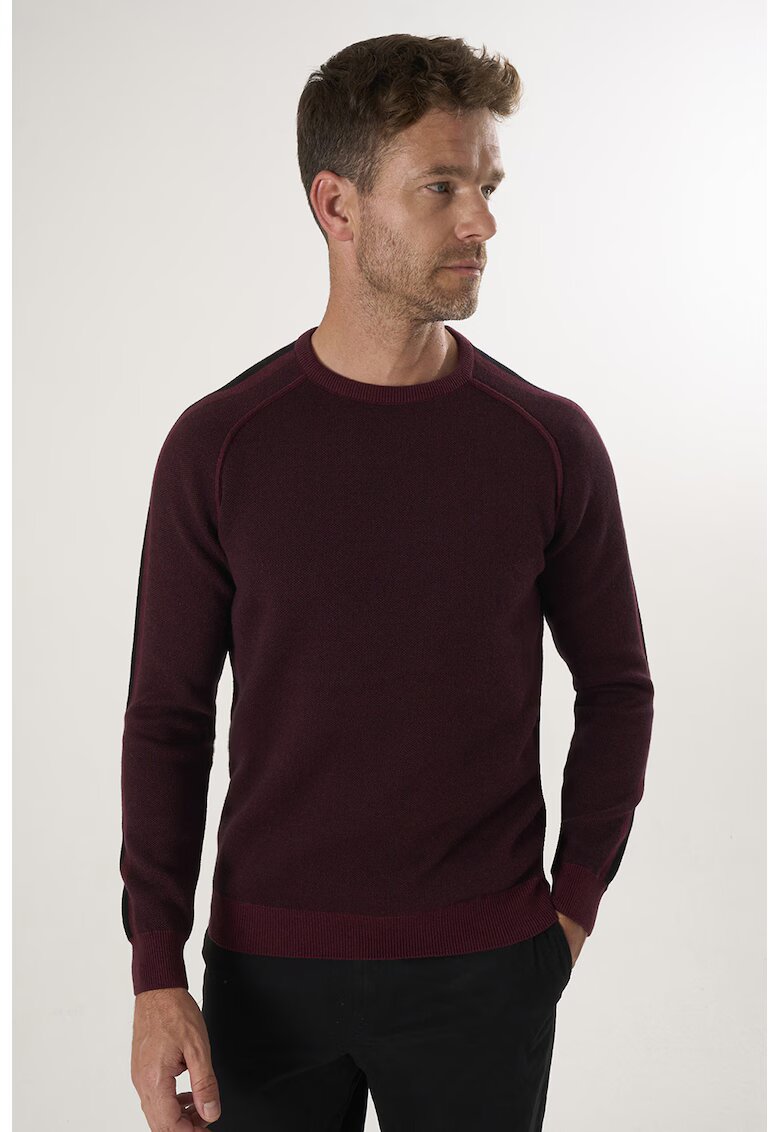 Felix Hardy Pulover din bumbac cu maneci raglan - Rosu inchis