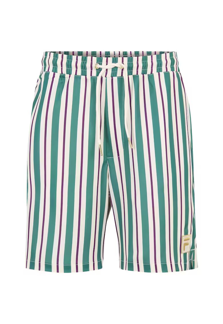 FILA Pantaloni scurti barbati verde-crem - material uscare rapida - poliester