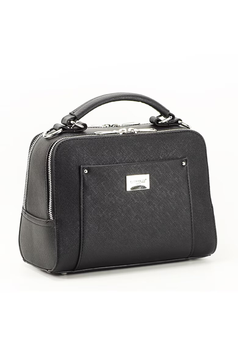 Flora&Co Paris Geanta neagra Erika 13 Negru - Negru - 26x19x12