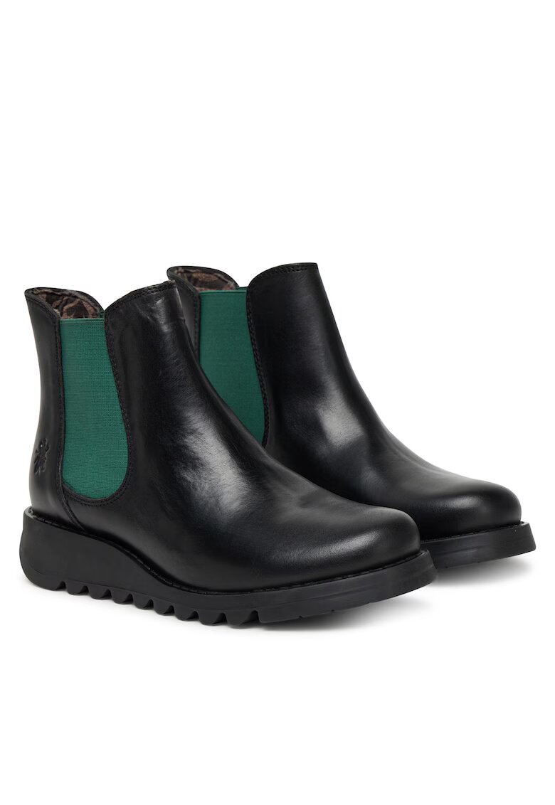 Fly London Botine dama din piele naturala - Negru