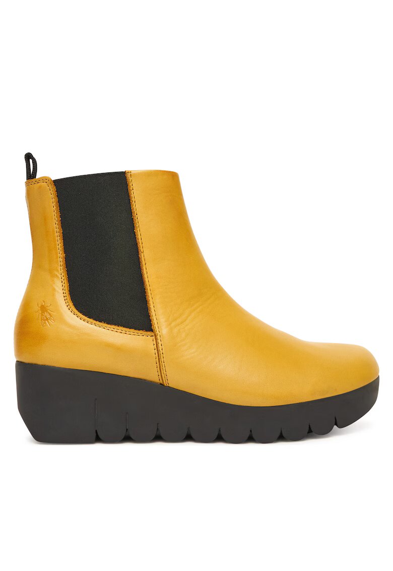 Fly London Botine dama P145177005 - Piele naturala - Galben