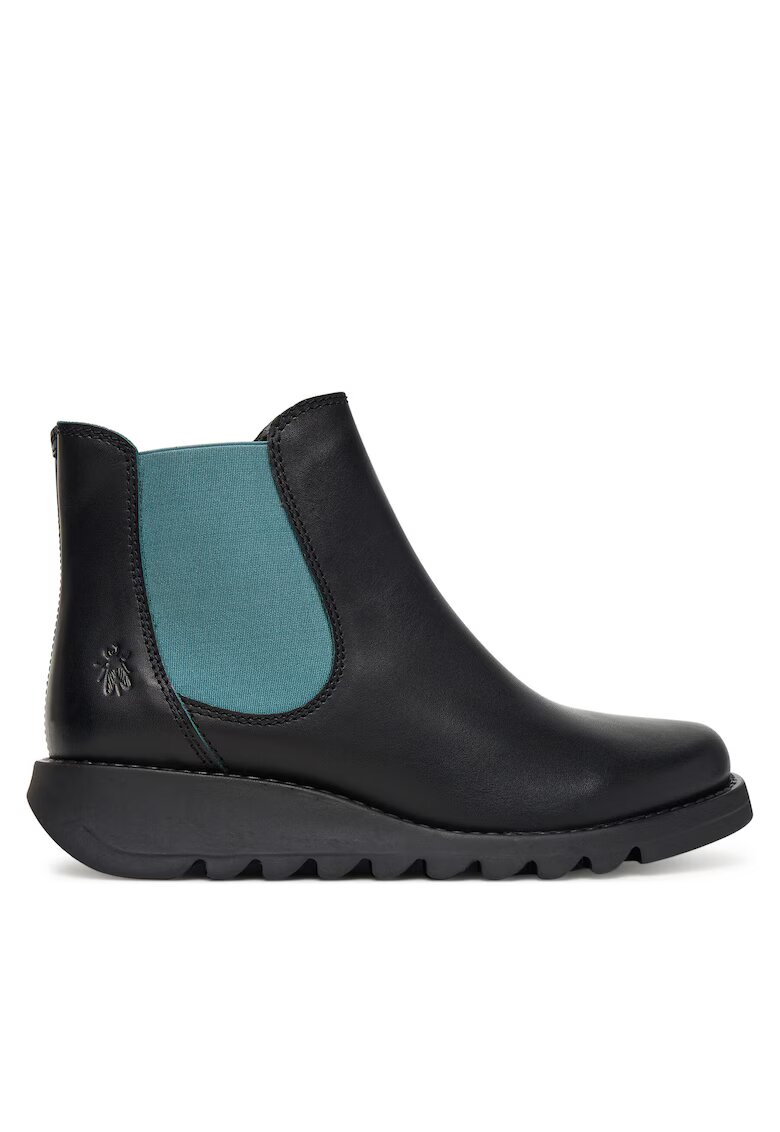 Fly London Ghete dama piele naturala - negru - verde