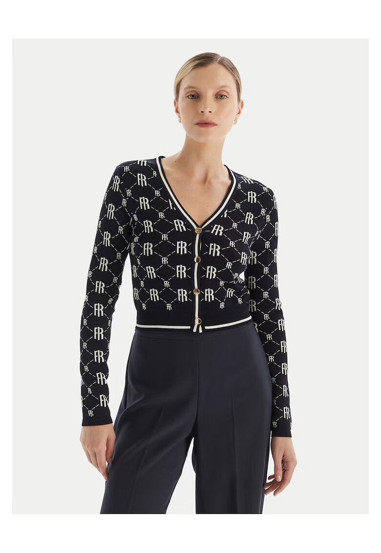 Fracomina Cardigan de dama bleumarin -