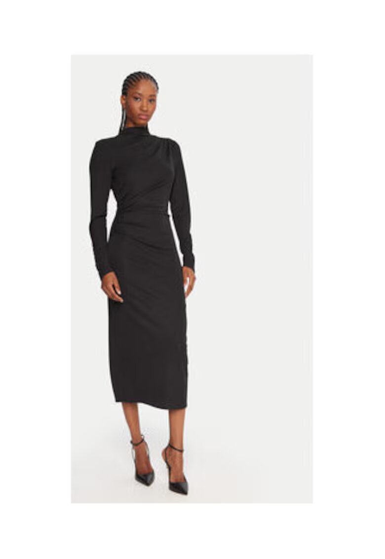 Fracomina Rochie cocktail 95% poliester - 5% elastan - Negru