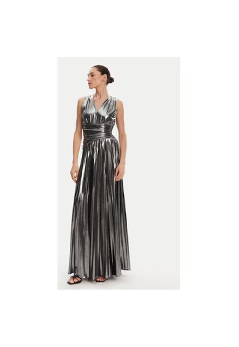 Fracomina Rochie dama FQ25SD3004W798L9 - Poliester/Elastan - 45679 - Argintiu