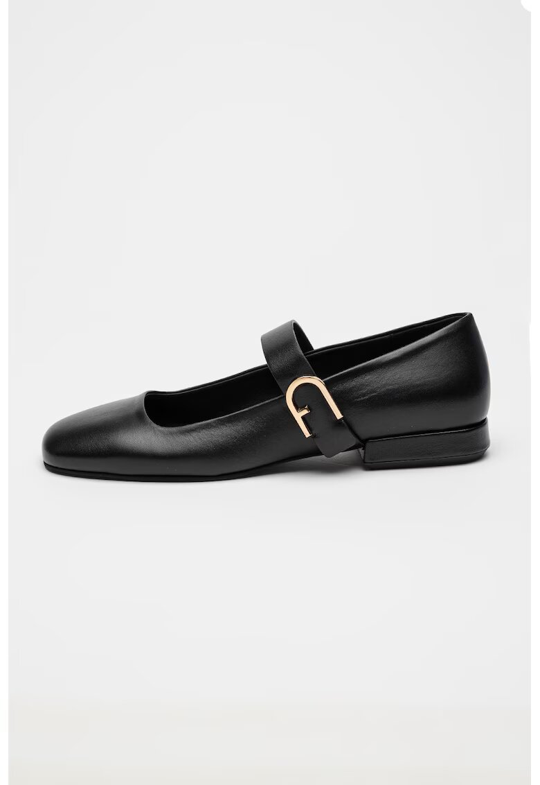 Furla Balerini din piele cu catarame