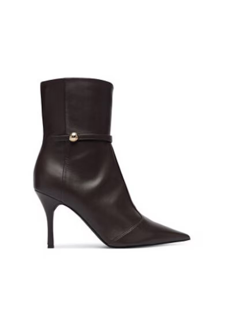 Furla Botine dama pana la glezna - 305616296 - piele naturala - maro