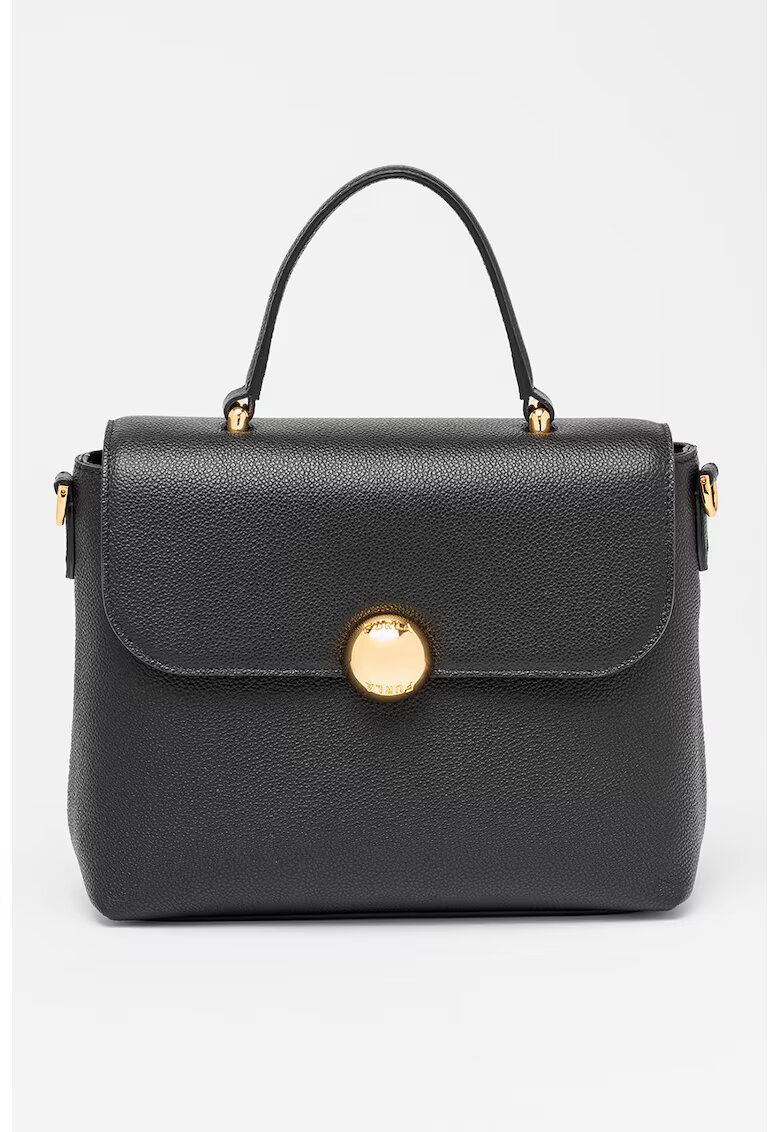 Furla Geanta din piele cu maner si bareta suplimentara Moonlight - Negru