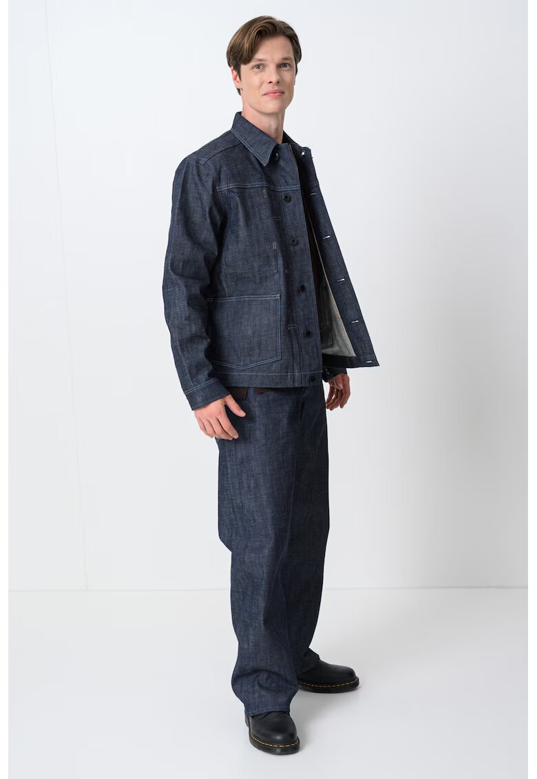 G-Star Jacheta-camasa cu buzunar Selvedge - Gri antracit