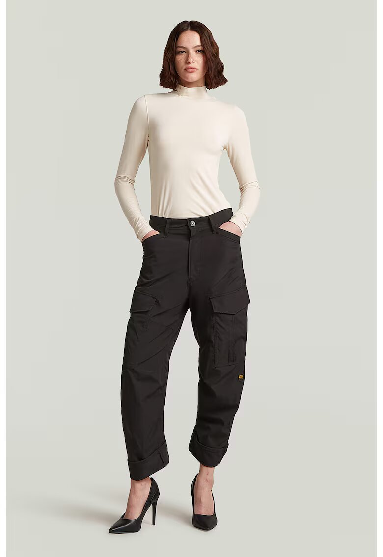 G-Star Pantaloni cargo cu croiala conica - Negru