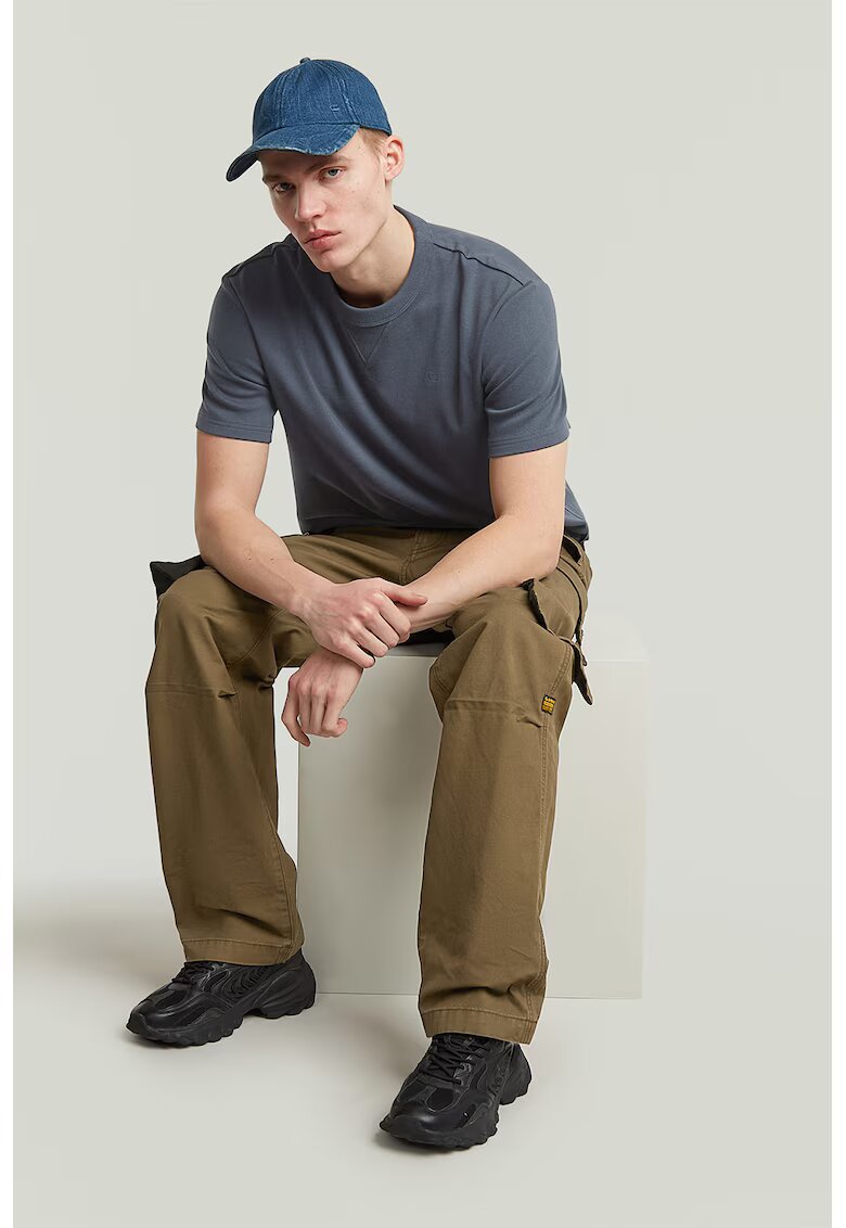 G-Star Pantaloni cargo cu talie medie - Caramel