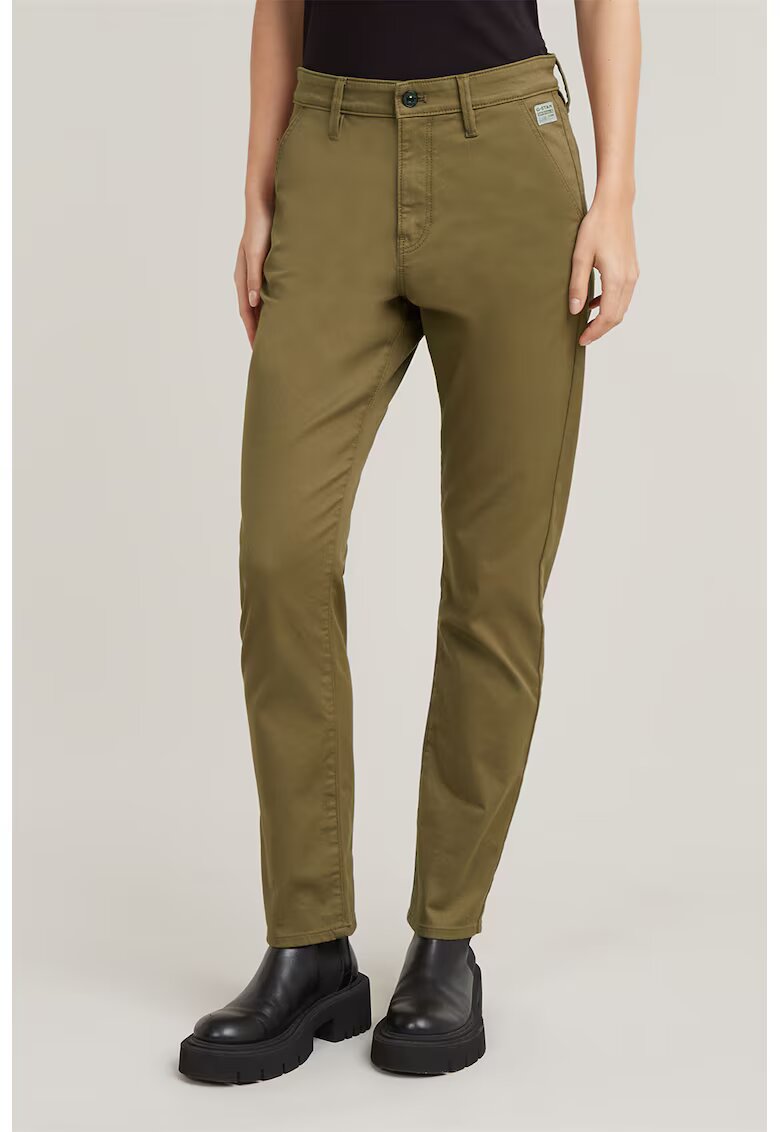 G-Star Pantaloni chino conici - Verde masliniu