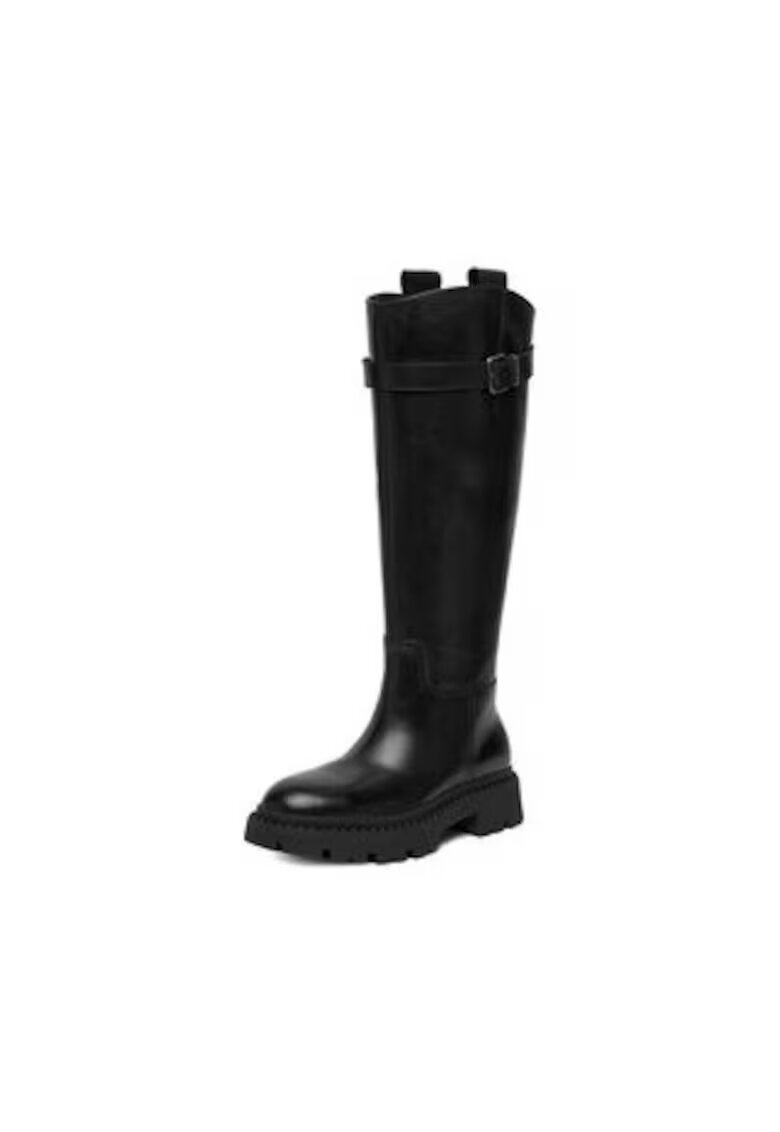 G-Star Raw Cizme dama negru - piele naturala - slip-on - benzi elastice