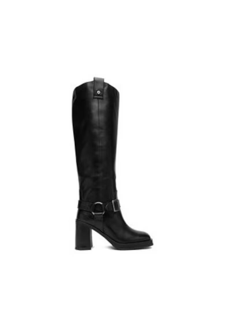 G-Star Raw Cizme dama - piele naturala - fermoar - negru