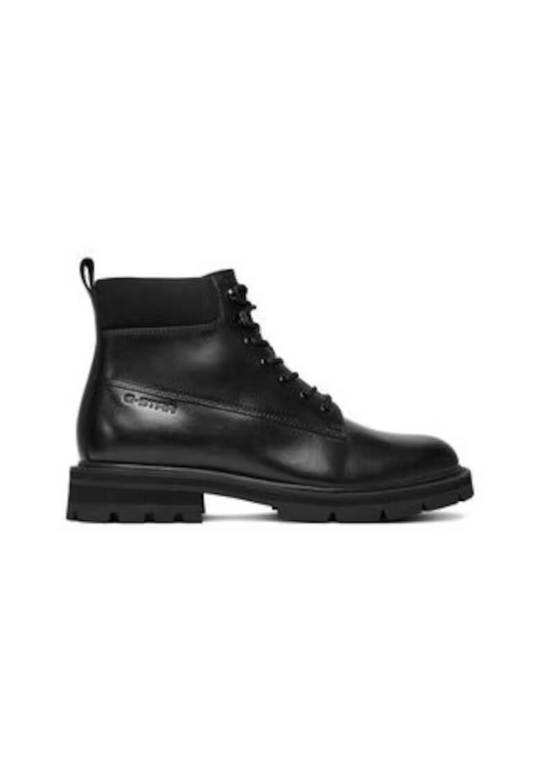 G-Star Raw Ghete barbati - negru - piele naturala - cu sireturi