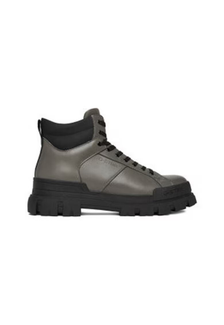 G-Star Raw Ghete barbati gri - piele naturala - sireturi
