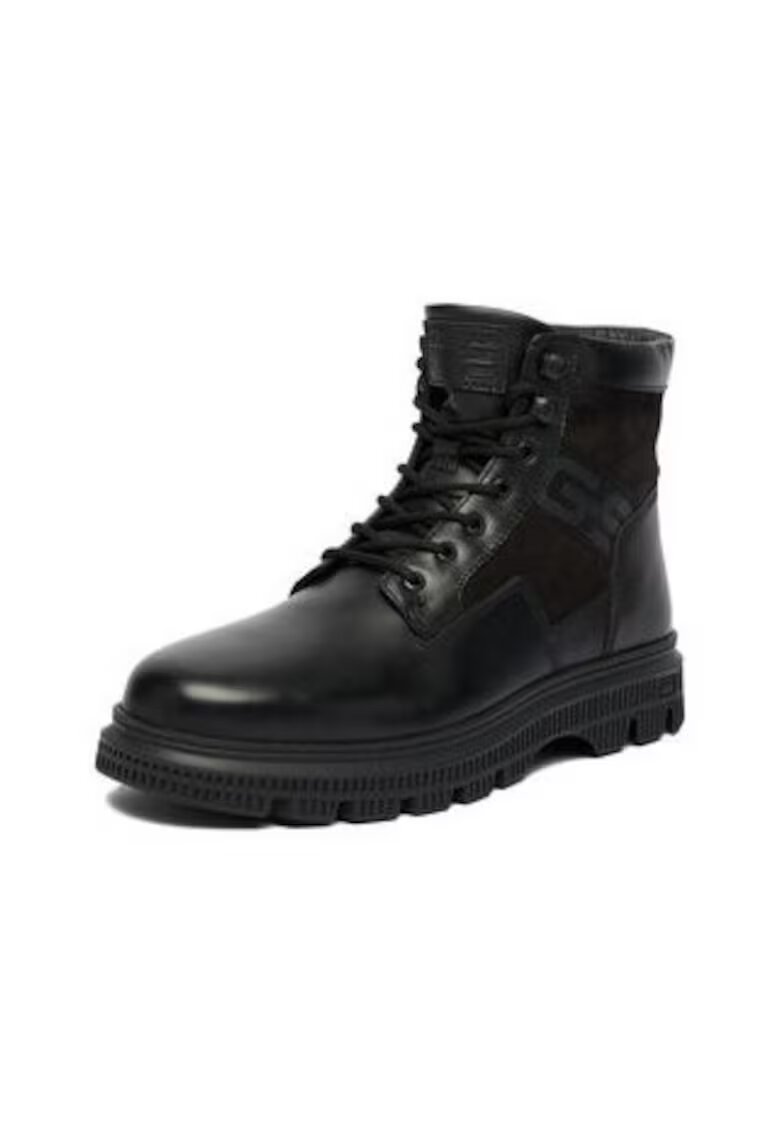 G-Star Raw Ghete barbati piele naturala - negru - cu fermoar