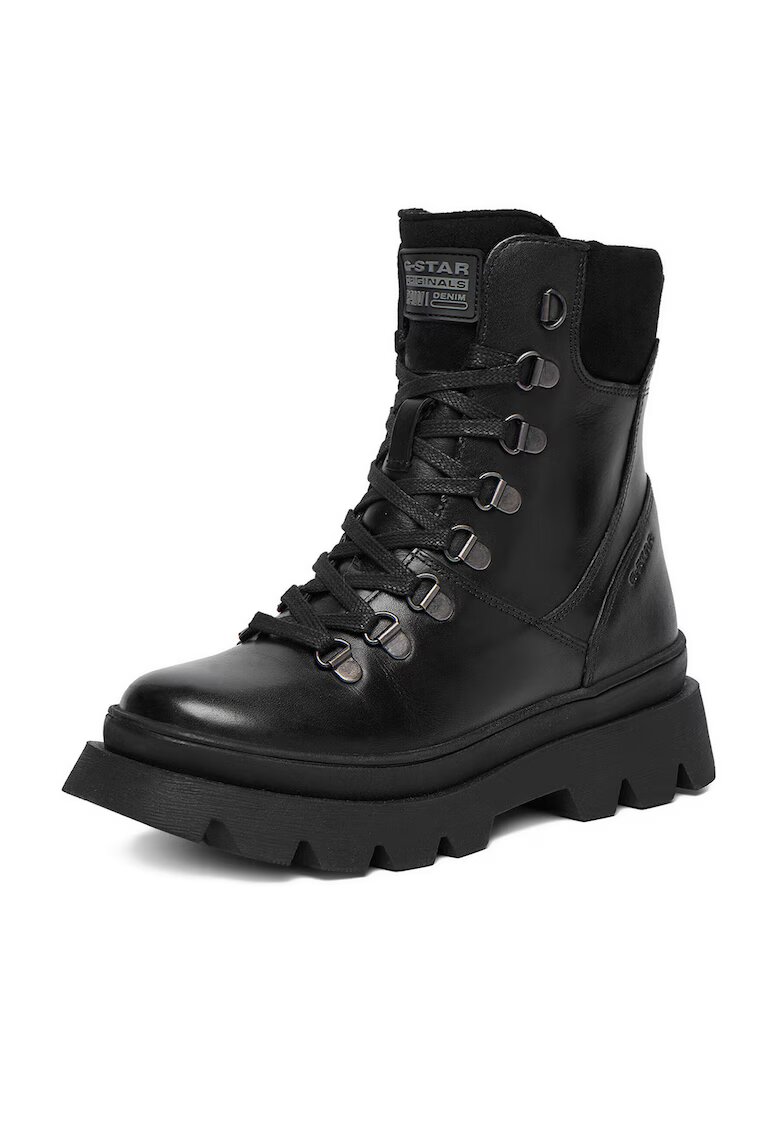 G-Star Raw Ghete fete - piele naturala - negru