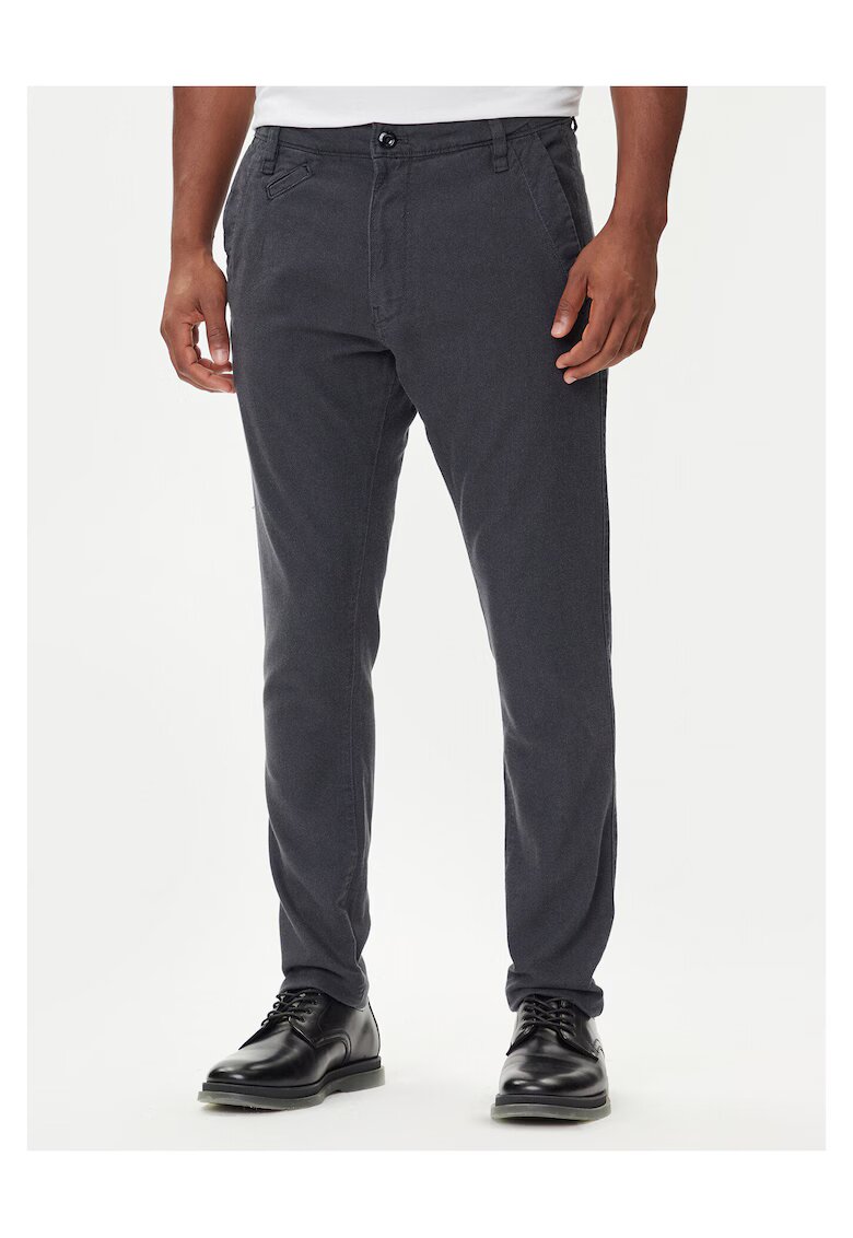 G-Star Raw Pantaloni chino barbati bleumarin - bumbac