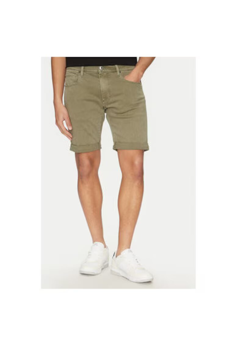 G-Star Raw Pantaloni scurti din denim barbati G Star Raw - D10481-C258 - Bumbac - Verde - Verde