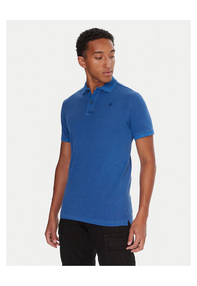 G-Star Raw Tricou barbati albastru - 100% bumbac