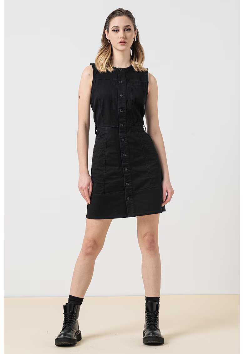 G-Star Rochie mini cu nasturi - Negru