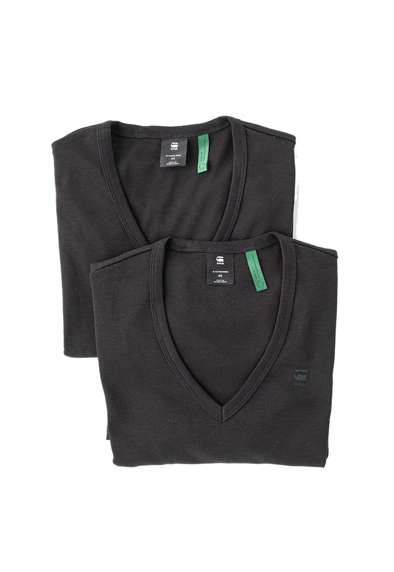 G-Star Set de tricouri de casa slim fit - din bumbac organic - 2 piese - Negru