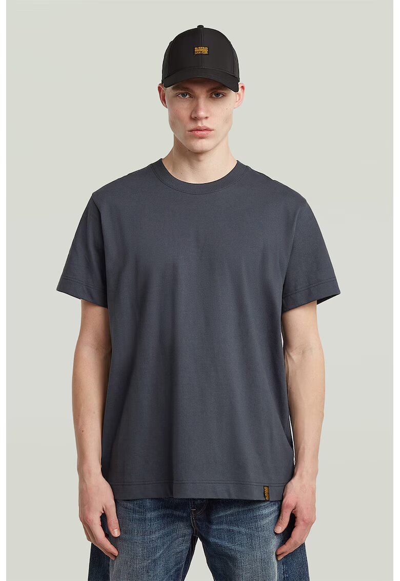 G-Star Tricou lejer de bumbac organic Essential - Albastru prafuit
