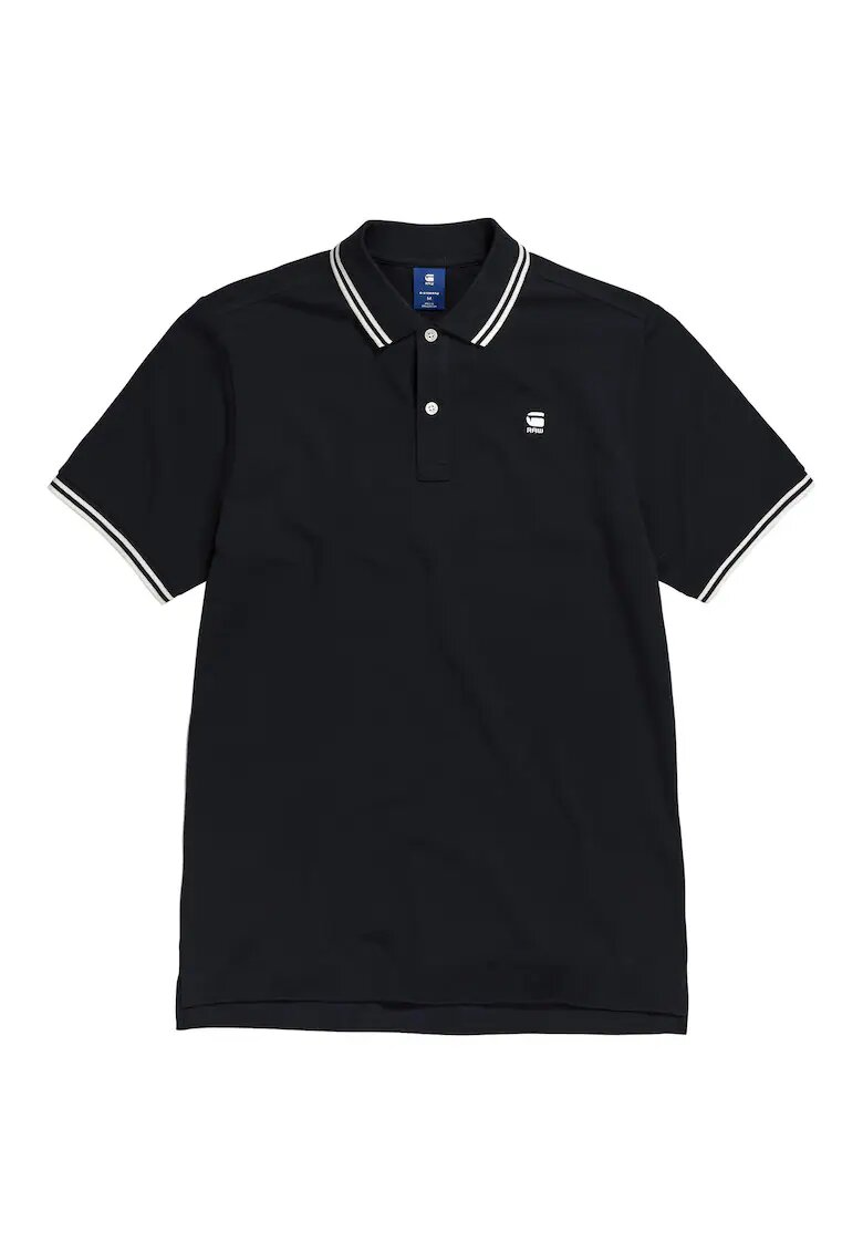 G-Star Tricou polo slim fit Dunda 2 - Negru