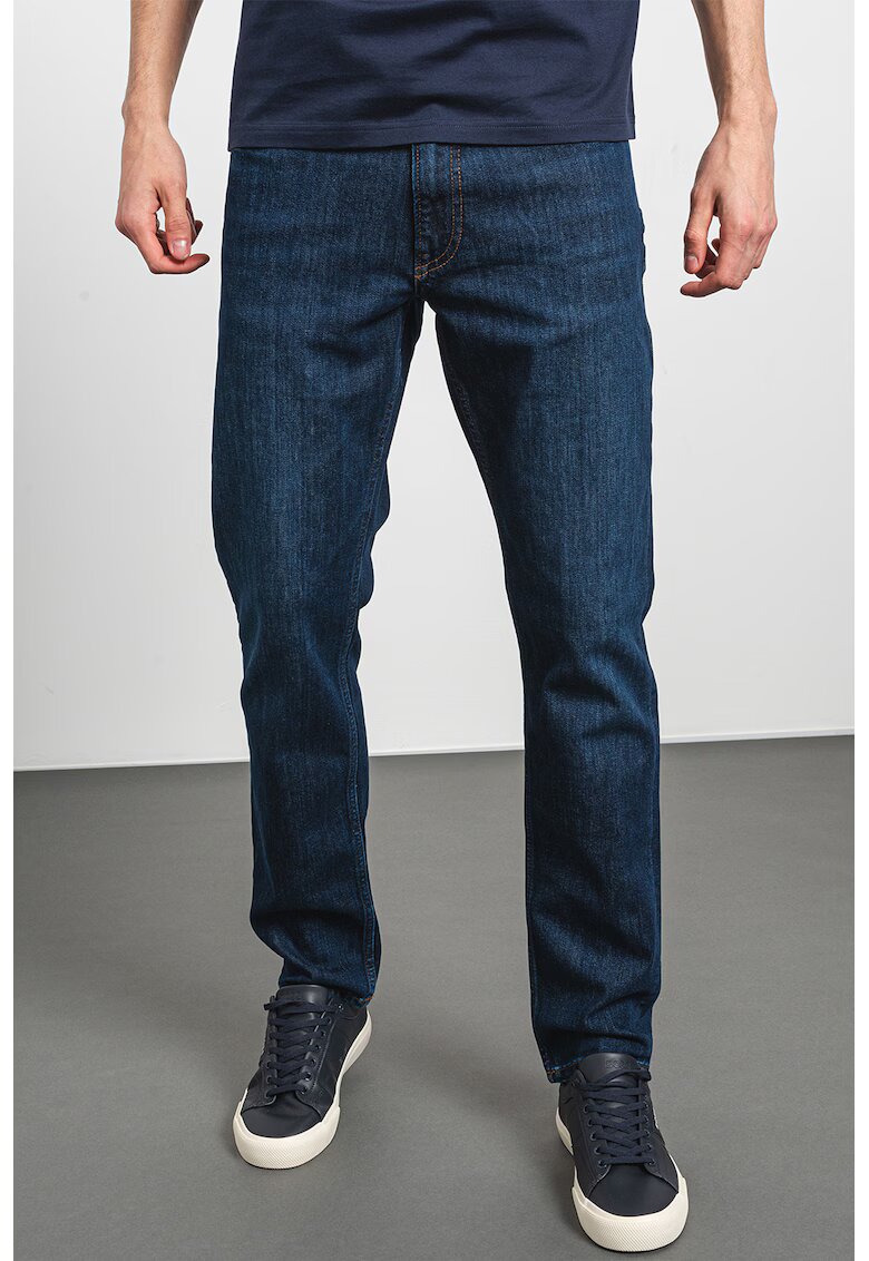 Gant Blugi slim fit cu talie medie - Bleumarin