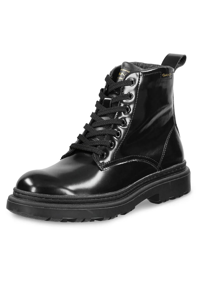 Gant Ghete dama trapery femei - piele naturala - negru -