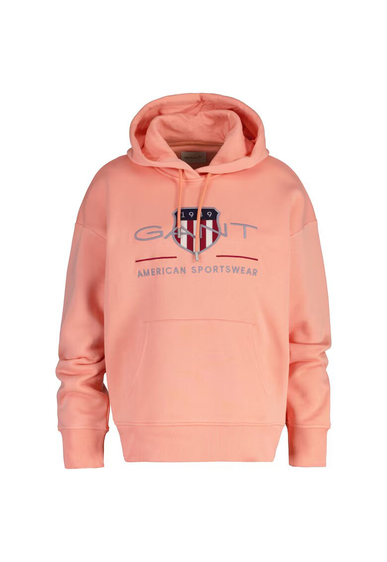 Gant Hanorac cu logo Archive Shield - Portocaliu