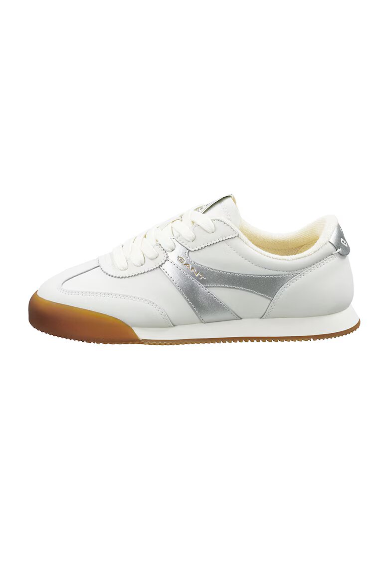 Gant Pantofi sport de piele Beylana - Alb/Argintiu