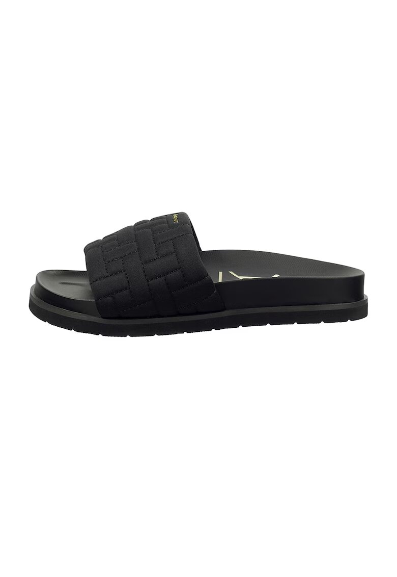 Gant Papuci de piele cu garnituri cusute Mardale - Negru