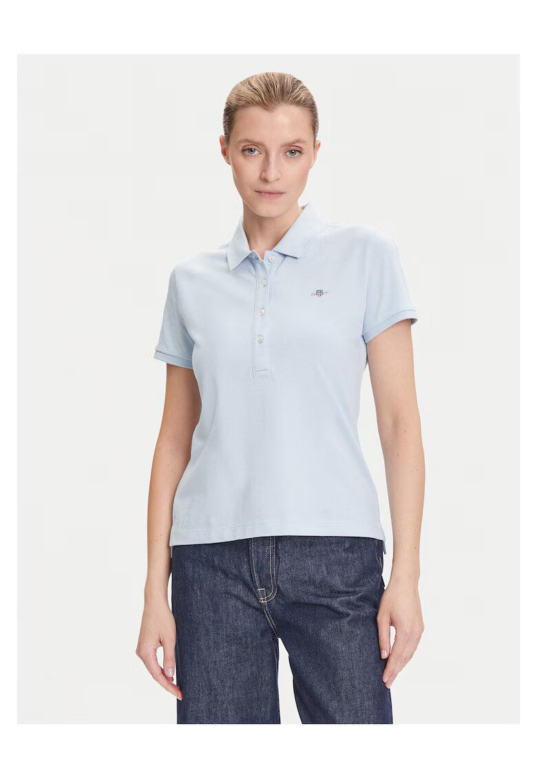 Gant Tricou dama - Albastru deschis - Polo