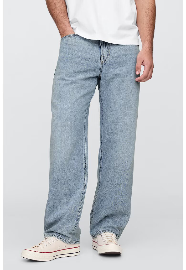 Gap Blugi relaxed fit SuperSoft - Albastru deschis