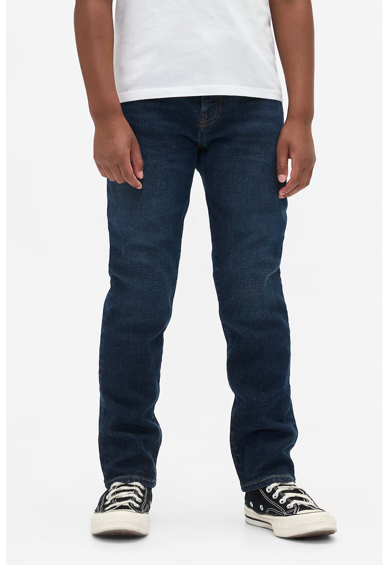 Gap Blugi slim fit cu talie medie - Albastru ultramarin