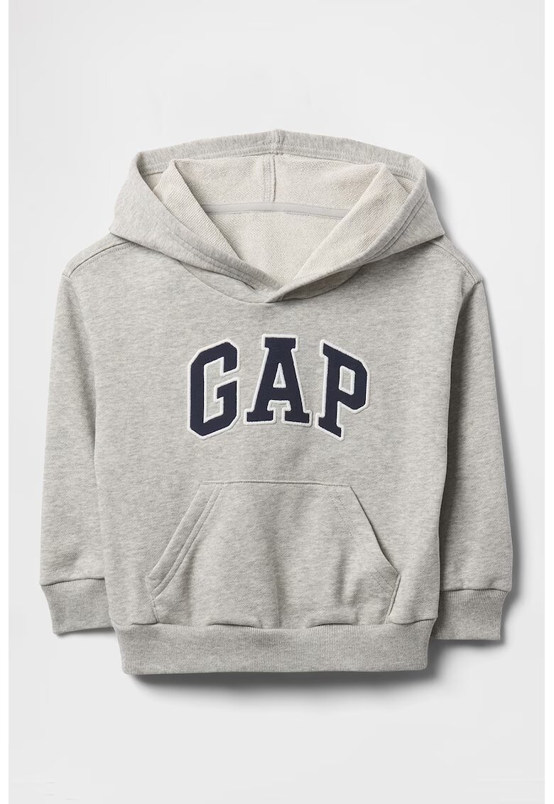 Gap Hanorac cu logo si buzunar kangaroo - Gri melange