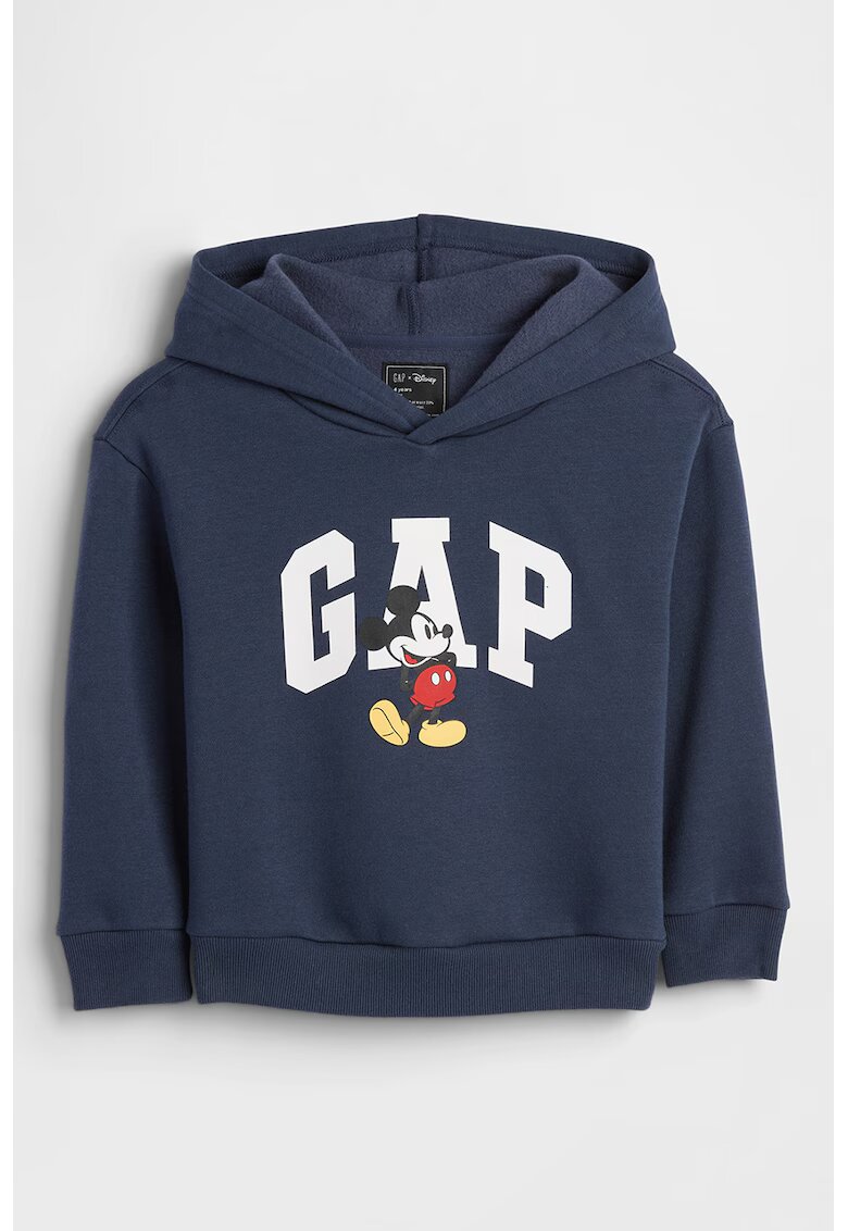 Gap Hanorac cu logo si Mickey Mouse - Albastru ultramarin